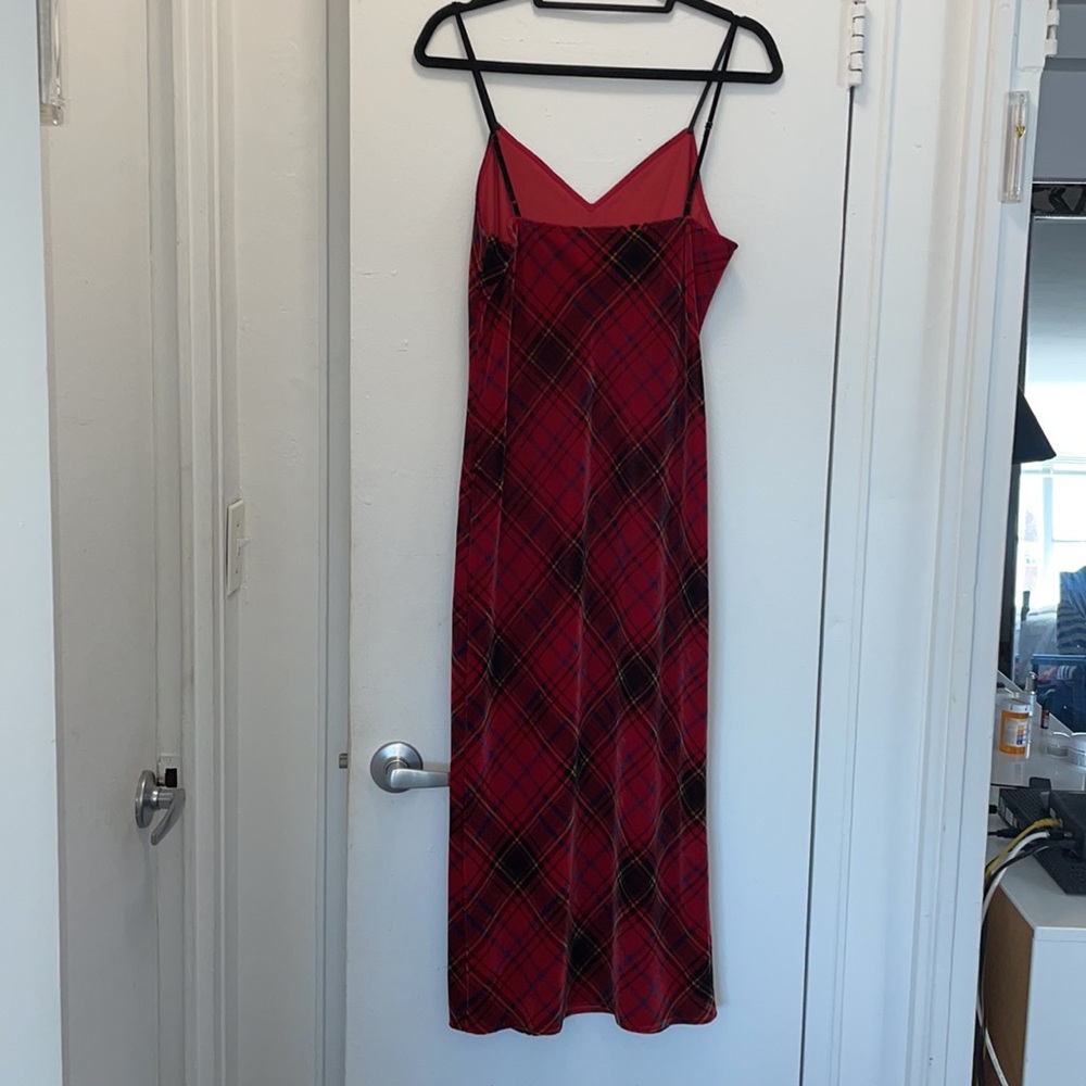 The Kooples red plaid velvet dress - Picture 5 of 7